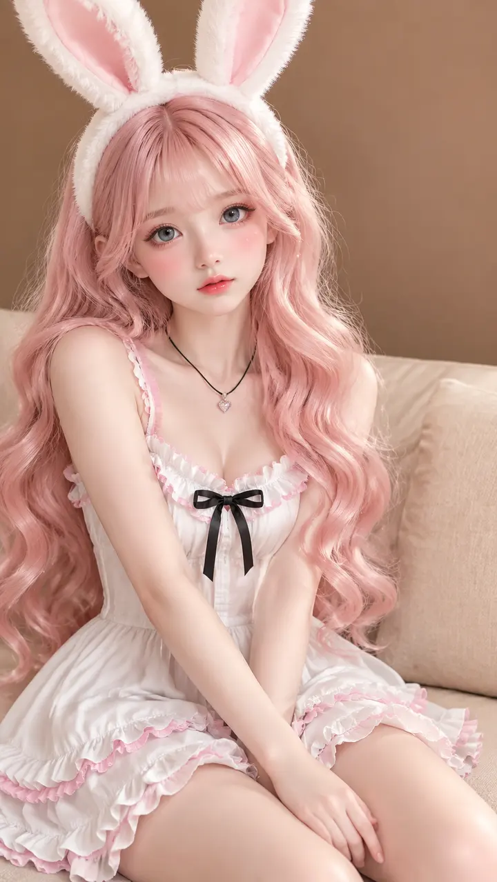 半写实3D人偶少女肖像AI绘画提示词