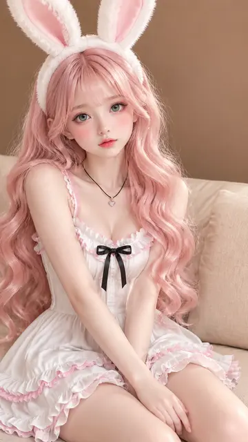 半写实3D人偶少女肖像AI绘画提示词