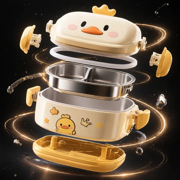 悬浮重组产品特效 AI 绘画提示词，创意广告视觉