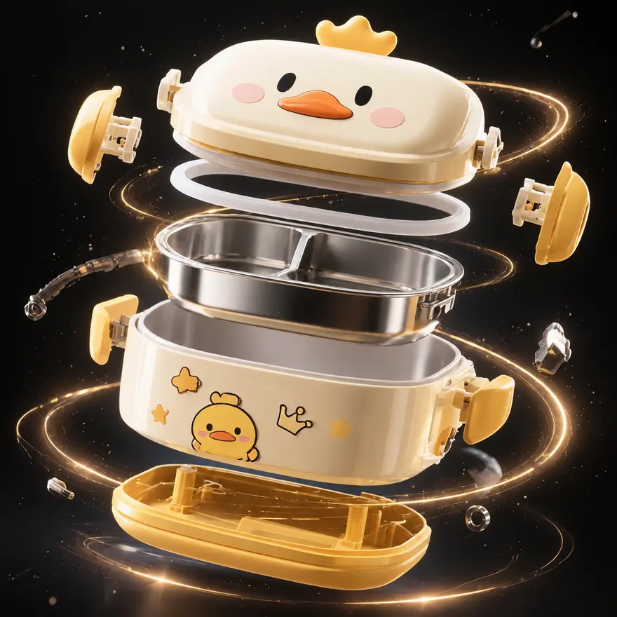悬浮重组产品特效 AI 绘画提示词，创意广告视觉