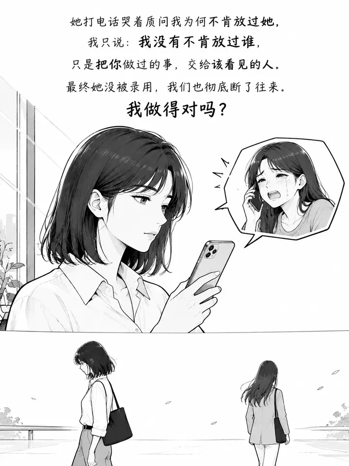 校园霸凌十年后实名举报：白色线条风图文故事绘本 第 5 段