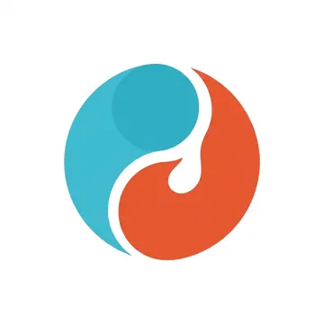 太极水火融合扁平风LOGO AI提示词