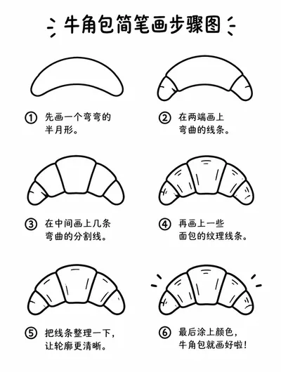 牛角包步骤图教程